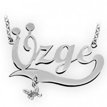 Alt�n �sim Kolye �zge