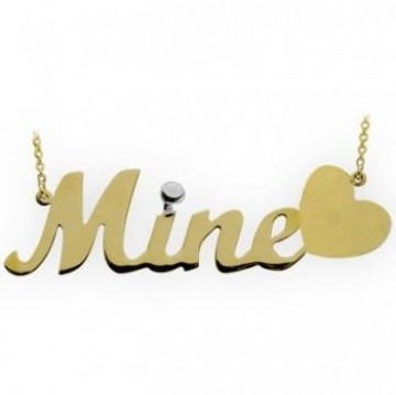  Alt�n �sim Kolye Mine