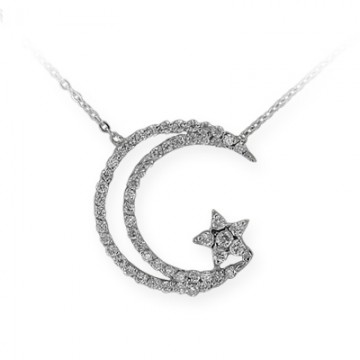 P�rlanta Kolye Alt�n The Star and Crescent