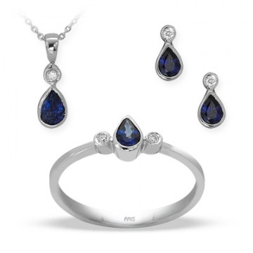Fantazi P�rlanta Safir Set Celia