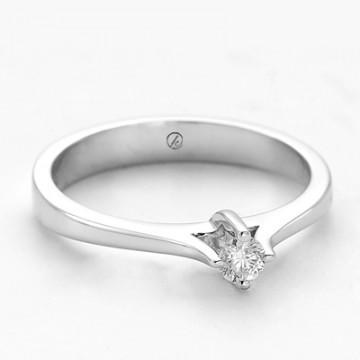 P�rlanta 0.09 Carat Tekta� Alt�n Y�z�k
