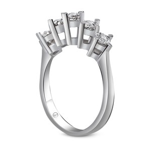  Pırlanta 5 Taş Miracle Alyans (0.75 Ct. Görünümlü)