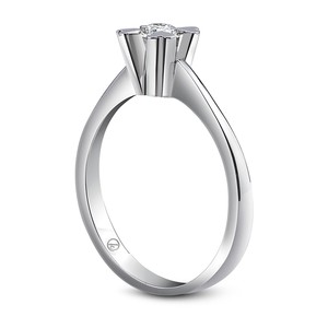  Kuyumcu Kuyumculuk 0.18 Ct Pırlanta Altın Tektaş Yüzük