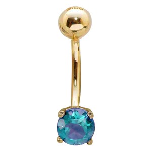  Kuyumcu Kuyumculuk Altın Piercing Ametist-Peridot-Sitrin-Mavi Topaz