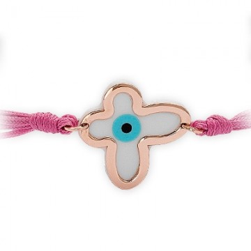  Pembe İpli Kelebekli Bebek Bilekliği