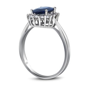  1.06 Karat Safir Pırlanta Yüzük