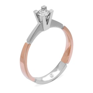  Pırlanta Tektaş Miracle Yüzük (0.15 Ct Görünüm)