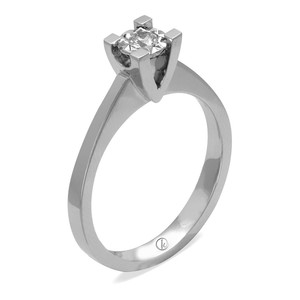  Kuyumcu Kuyumculuk Pırlanta Tektaş Miracle Yüzük (0.50 Ct Görünüm)